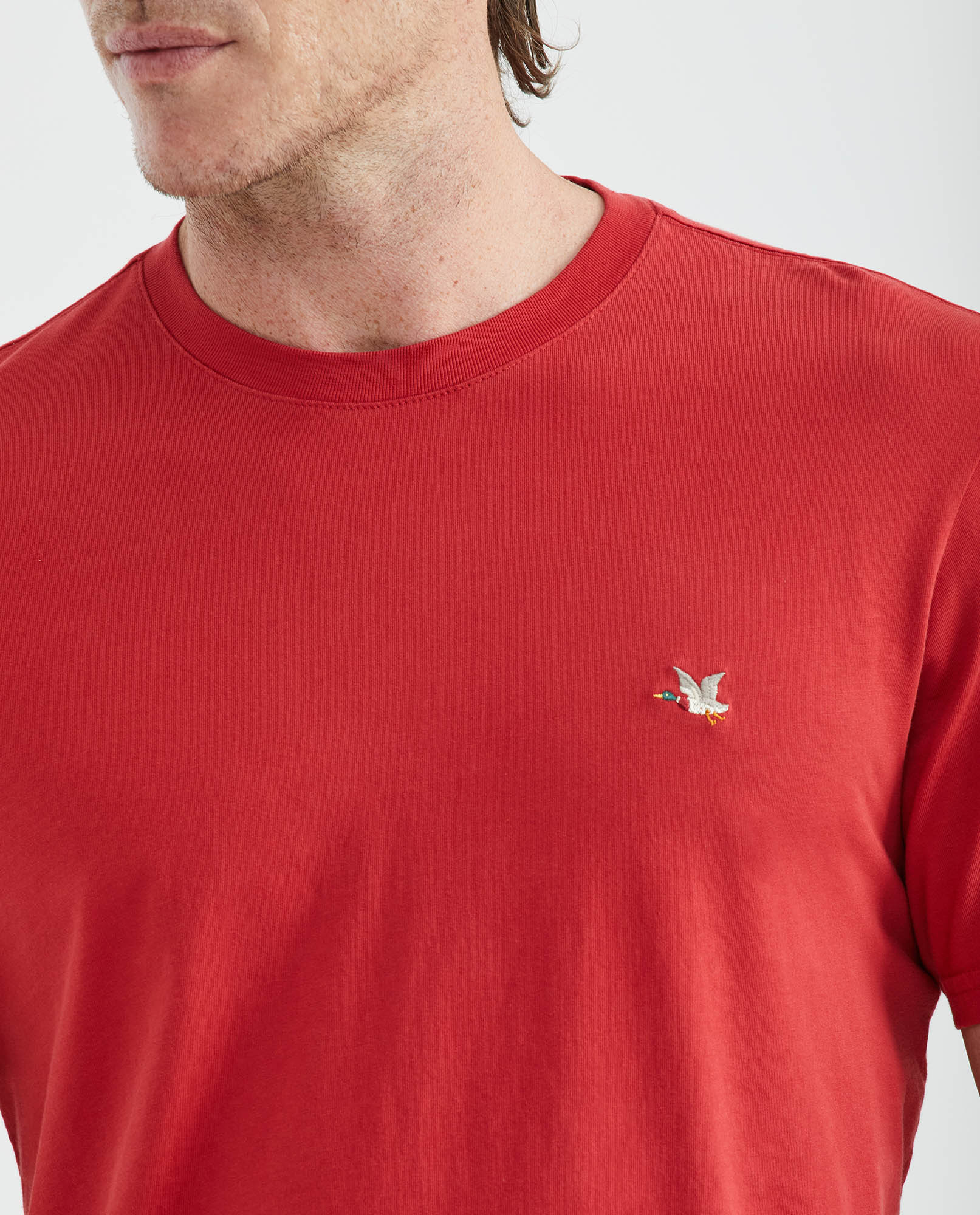 Men's Slim Fit Crew Neck T-Shirt Chest Chevignon Duck 100% Cotton - 3