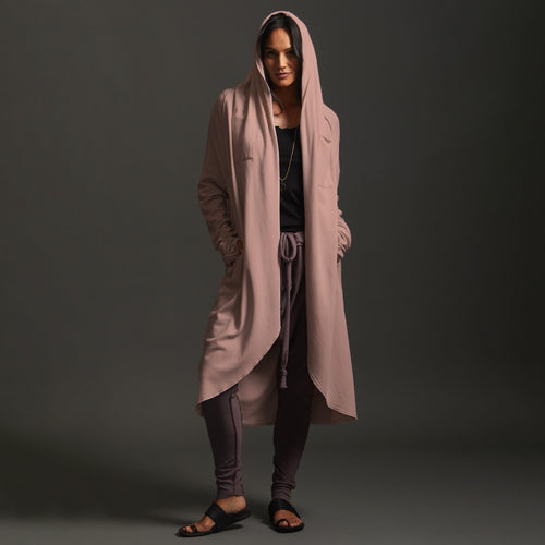 Woman modeling himalayan salt aion duster